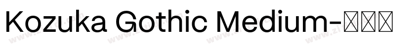 Kozuka Gothic Medium字体转换 Kozuka Gothic Medium字体转换